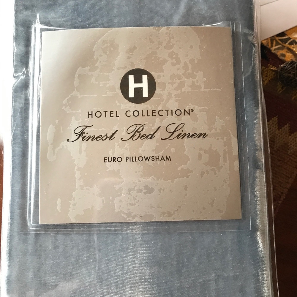 HOTEL COLLECTION VELVET EURO PILLOWSHAM NWT